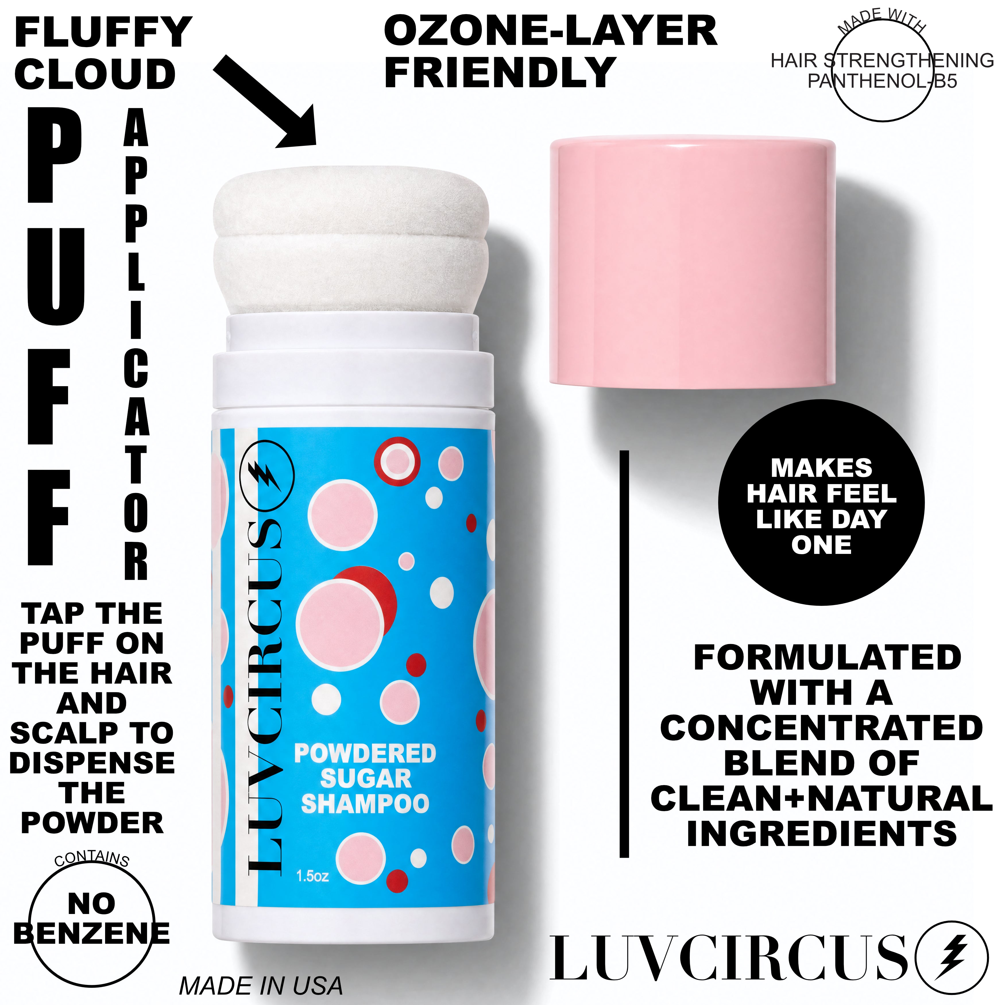 PUFF POWDER SUGAR SHAMPOO- MANGO