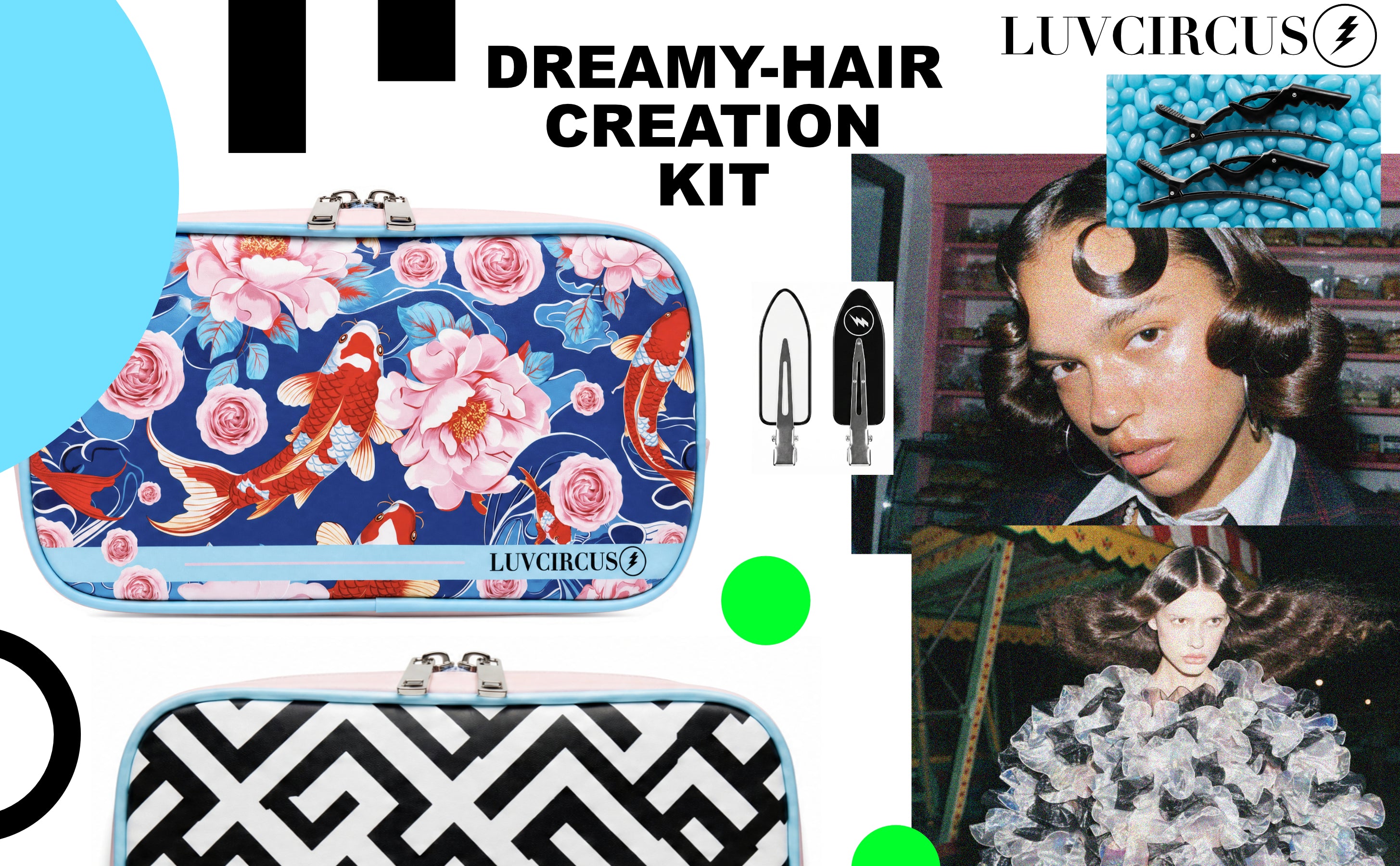 LUVCIRCUS - Dreamy Hair Creation Kit - Meticulously Curated Professional Hair Kit for Creating Beautiful Hair | Travel Ready | All Hair Types | Ultimate Hair Gift