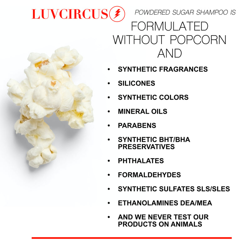 LUVCIRCUS - POWDERED SUGAR SHAMPOO - CLASSIC WHITE - Carnival Candy Scent