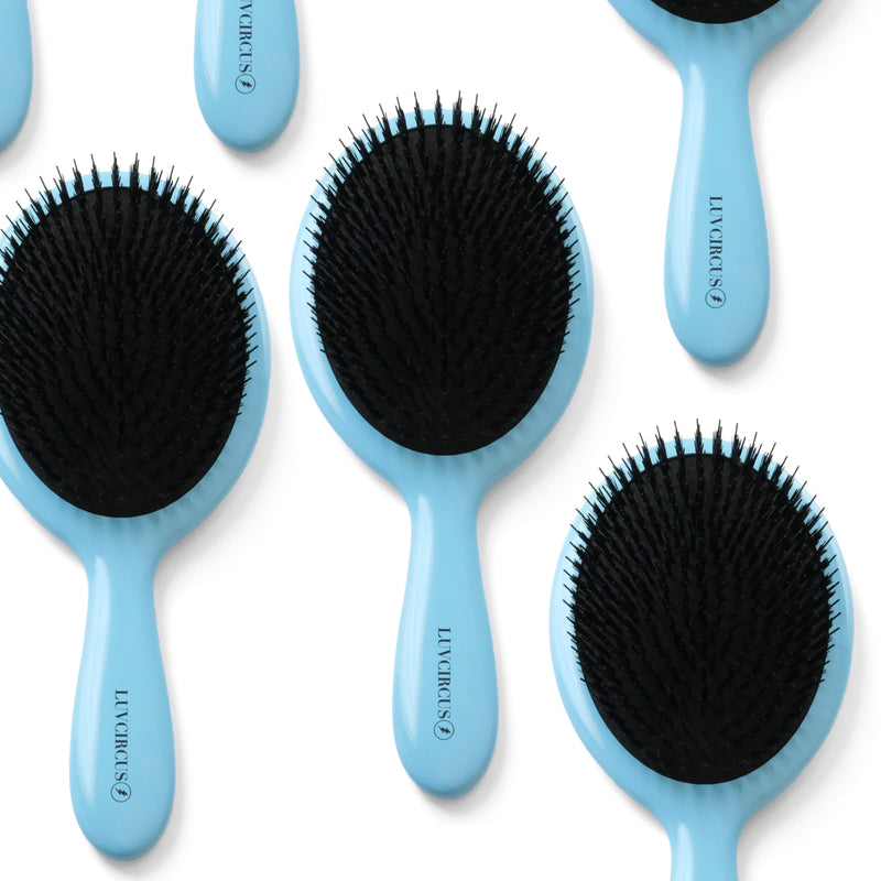 LUVCIRCUS 001 Professional Hair Brush-This boar and nylon bristle hair brush is a meticulously crafted, premium, flat hair brush. An excellent hairbrush for beauty enthusiasts and hairstylist