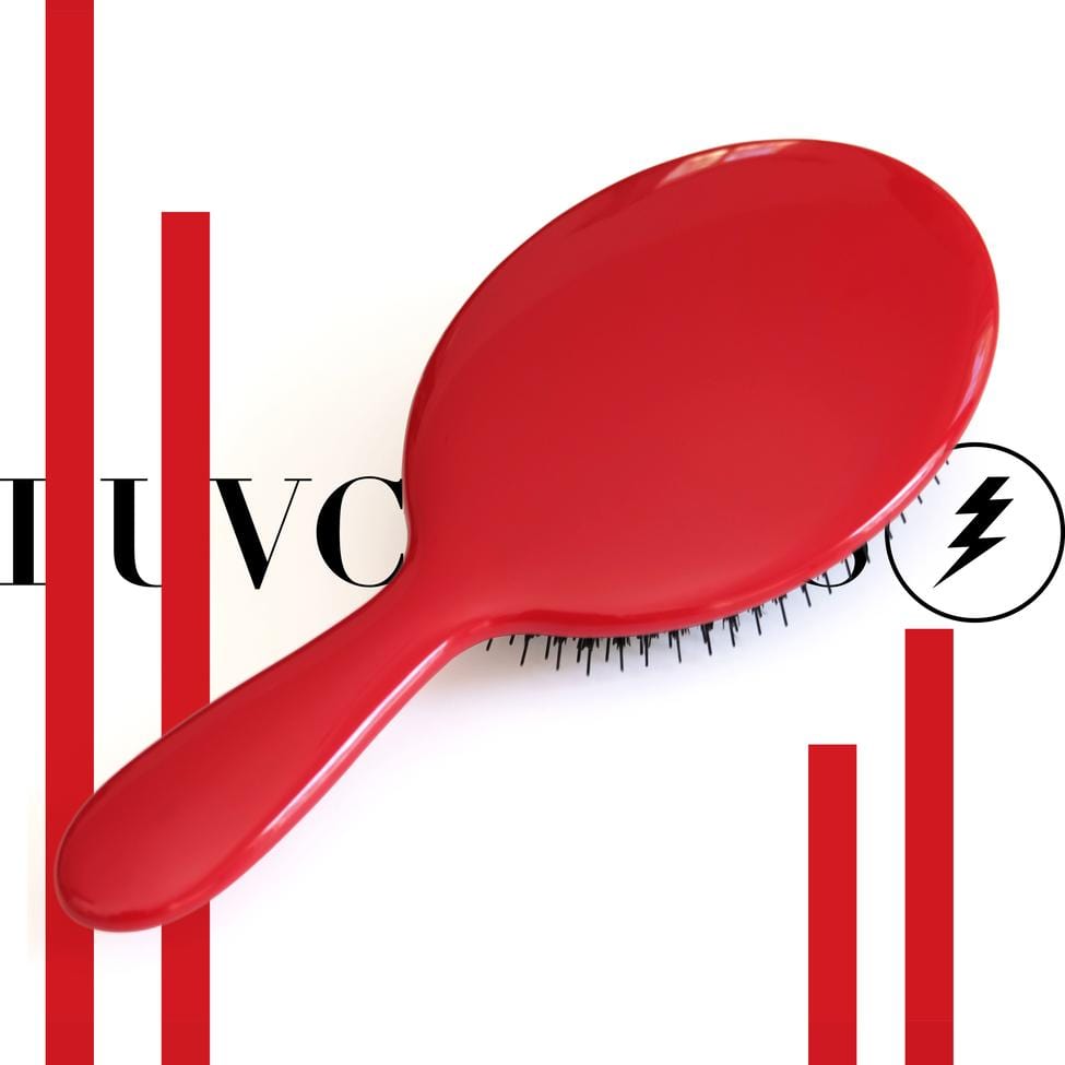 LUVCIRCUS 001 Professional Hair Brush-This boar and nylon bristle hair brush is a meticulously crafted, premium, flat hair brush. An excellent hairbrush for beauty enthusiasts and hairstylist