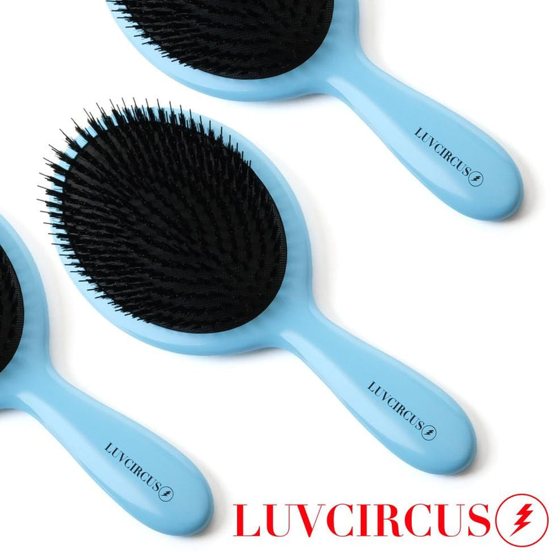 LUVCIRCUS 001 Professional Hair Brush-This boar and nylon bristle hair brush is a meticulously crafted, premium, flat hair brush. An excellent hairbrush for beauty enthusiasts and hairstylist