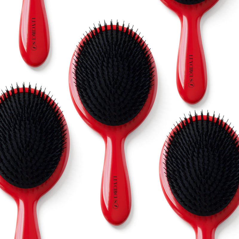 LUVCIRCUS 001 Professional Hair Brush-This boar and nylon bristle hair brush is a meticulously crafted, premium, flat hair brush. An excellent hairbrush for beauty enthusiasts and hairstylist
